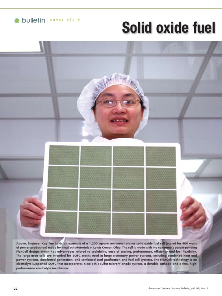 Solid Oxide Fuel Cell Commercialization, Research and Challenges | PDF ...