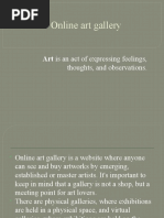 Online Art Gallery