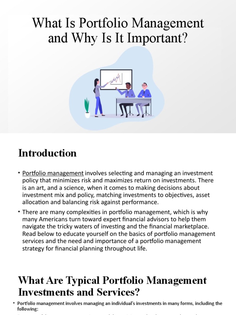 Introduction to Portfolio Management | PDF | Investment Management ...