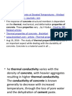 Thermal Properties Concrete Effects Elevated Temperatures