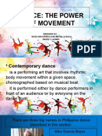 Dance: The Power of Movement: Lesson 20