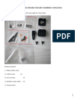 Mini Dual-Drive Bowden Extruder Installation Instructions: Check All The Components in The Package For Intactness