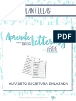 Plantillas Alfabeto ENLAZADOCURSOBASICOBRUSHLETTERINGCRISTELDESIGN