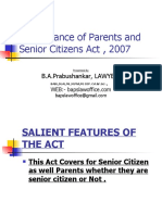 Maintanance of Parents and Senior Citizens Act