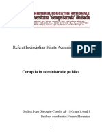 Referat La Disciplina Știința Administrației