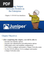 Operating Juniper Networks Routers in The Enterprise: Chapter 3: JUNOS User Interfaces