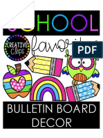 Creative Clips - School Favorites Printable Bulletin Board