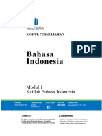 Modul  1. Kaidah Bahasa Indonesia