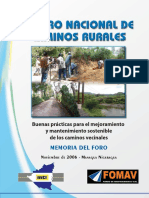 Memoria Ii Foro Nacional de Caminos Rurales