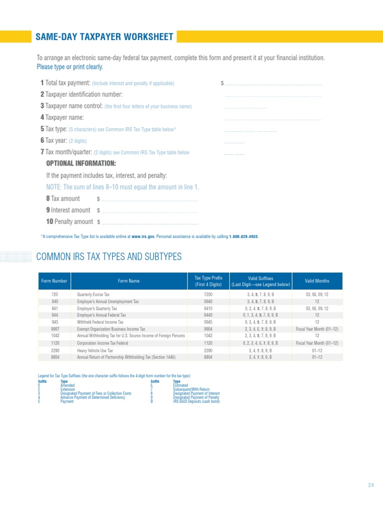 worksheet Eftps Same Day Payment Worksheet same day worksheet 1010 income tax in the united states public finance