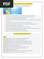 New Features Added in SQL Server (2008 To 2016)
