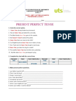 Present Perfect Tense: Handout 1 - Unit 1 Getting Acquaited Preview and Lesson 1