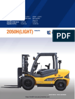 2050H(LIGHT) Forklift Specifications Comparison