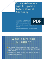 Public Policy Advocacy, Strategic Litigation and International Advocacy