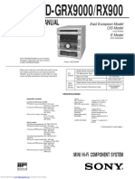 HCD-GRX9000/RX900: Service Manual