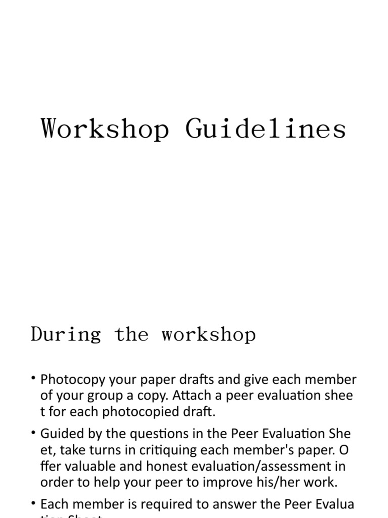 Workshop Guide | PDF | Language Arts & Discipline | Art