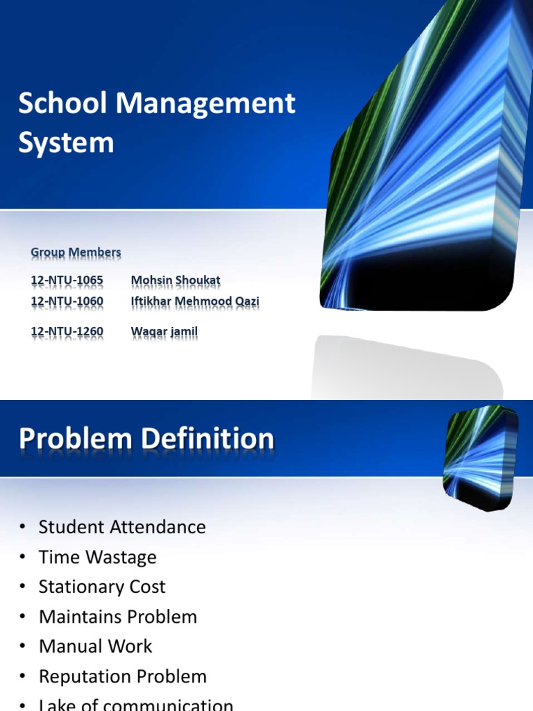 School Management System Overview | PDF | User (Computing) | Password