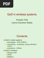 Qos in Wireless Systems: Preetam Patil Leena Chandran-Wadia