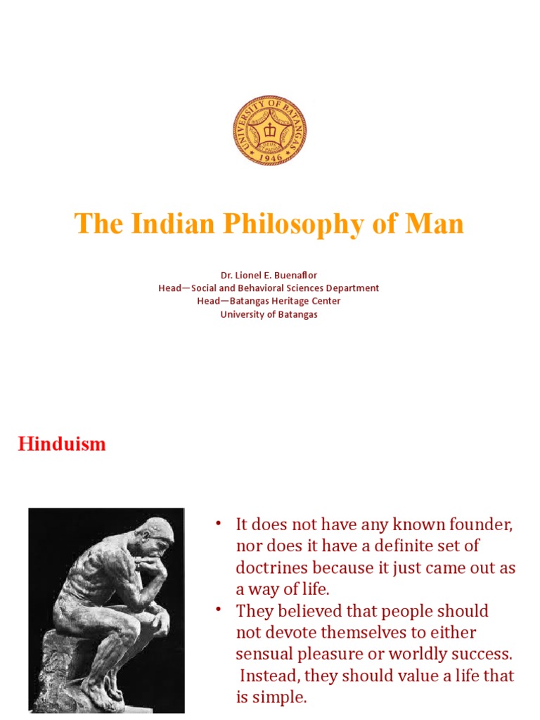 The Indian Philosophy of Man | PDF | Brahman | Reincarnation