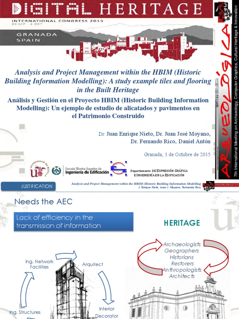 Analysis and Project Management Within The HBIM (Historic Building ...