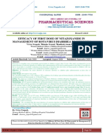 Pharmaceutical Sciences: Efficacy of First Dose of Nitazoxanide in Management of Rotavirus Diarrhea in Children