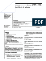 NBR 11682 - 1991 - Estabilidade de Taludes.pdf