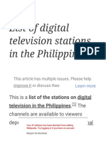 List of Digital Television Stations in The Philippines - Wikipedia