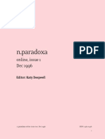 N.paradoxa: Online, Issue 1 Dec 1996