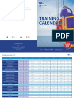 Training Training Calendar Calendar: Operational Support Training & Competence