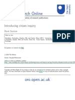 Open Research Online: Introducing Citizen Inquiry