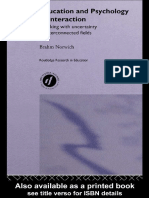 (Routledge Research in Education) Brahm Norwich - Education and Psychology in Interaction - Working With Uncertainty in Interconnected Fields - Routledge (2000) PDF
