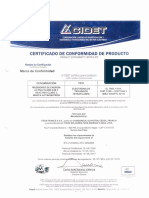 Certificado Conformidad Medidor