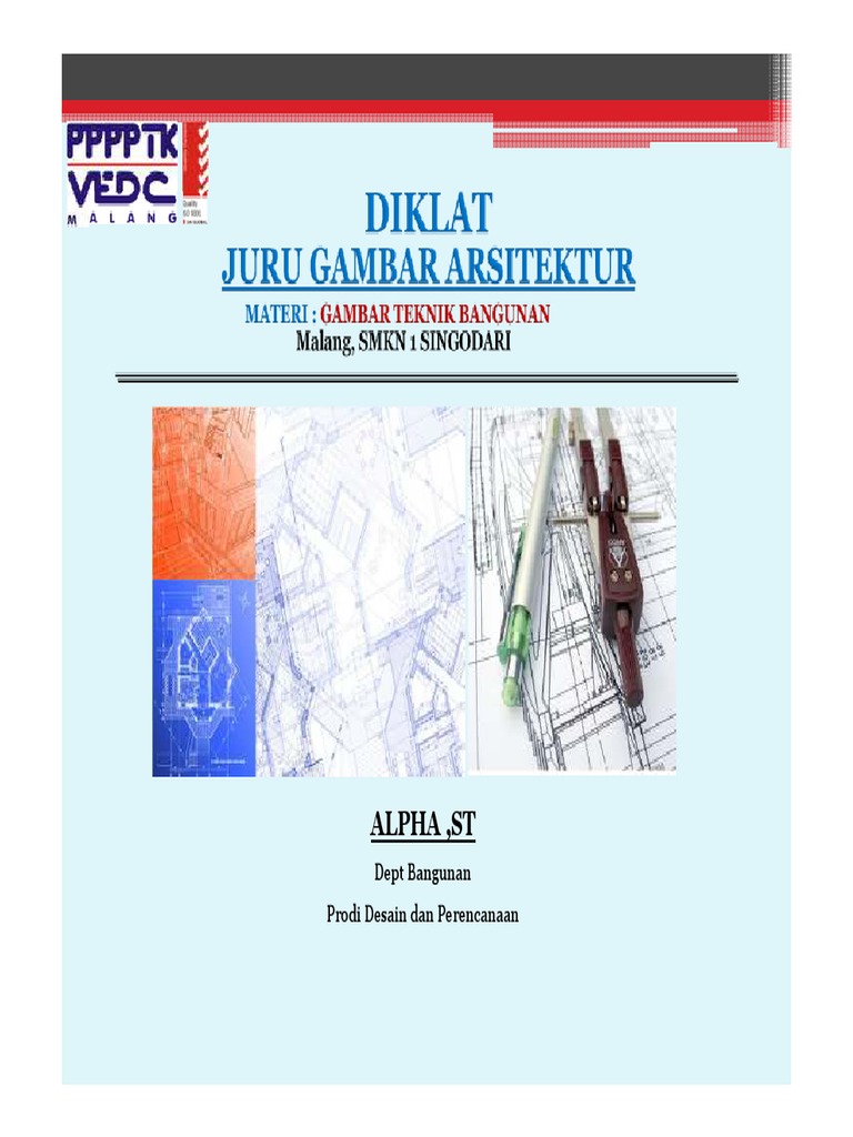 1 - Notasi Denah Bangunan - PU PDF | PDF