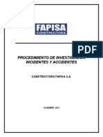 PROC INVEST INCID Y ACCD Fapisa S.A.Rev. 0.1 Dic 2010