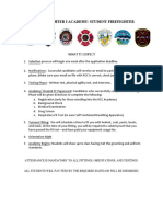 Firefighter Academy Expectations