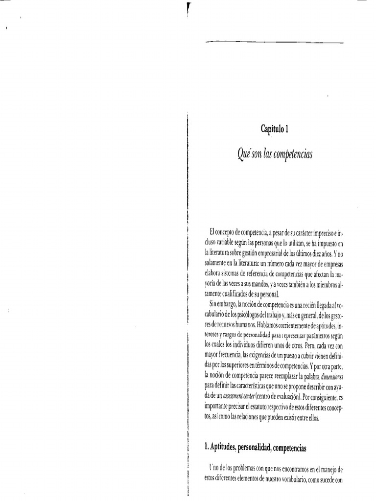 Levy-Leboyer, C. Qué Son Las Competencias PDF | PDF | Inteligencia ...