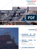 Difusion de accidentes fatales 2018 - 2019 (Sernageomin)