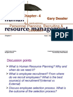 Chapter-4: Personnel Planning, Recruiting & Selection