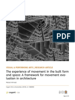 The Experience of Movement in The Built Form and Space: A Framework For Movement Eva-Luation in Architecture