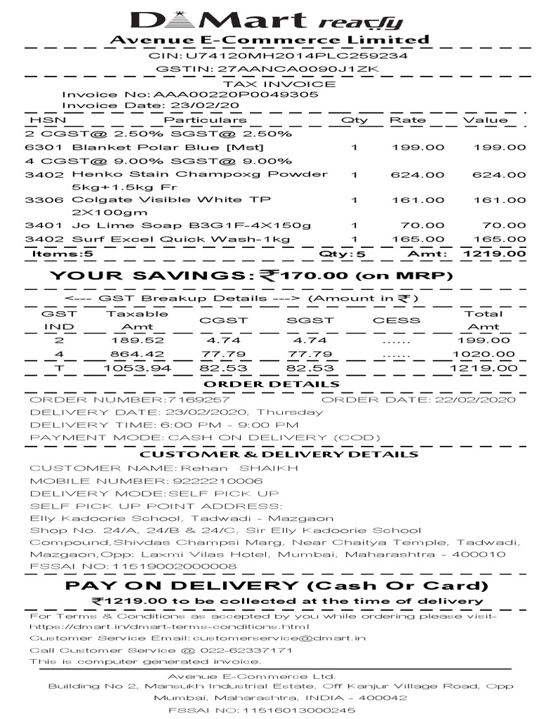 Avenue Limited Your Savings PDF