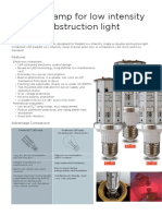 E27 LED Lamp For Low Intensity Aviation Obstruction Light