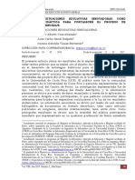 Diseño DE Situaciones Educativas Innovadoras Como Estrategia Didáctica para Fortalecer El Proceso de Enseñanza-Aprendizaje