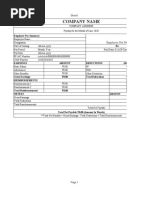 Salary Certificate in Excel