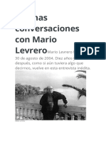 Últimas conversaciones con Mario LevreroMario Levrero falleció el 30 de agosto de 2004