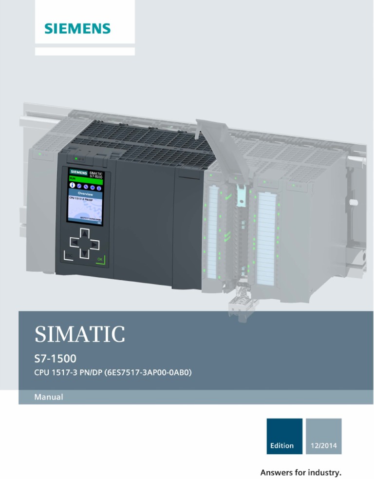 s71500 Cpu 1517 3 PNDP Manual en-US en-US PDF | PDF | Central ...