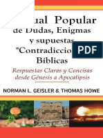 Correos Electrónicos GEISLER, Norman L. & HOWE, Thomas (S.F.) - Manual Popular de Dudas, Enigmas y Supuestas Contradicciones Bíblicas