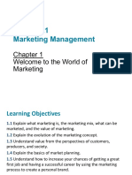 MRKT 621 Marketing Management: Welcome To The World of Marketing