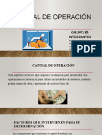 Capital de Operación