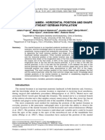 The Mental Foramen - Horizontal Position and Shape in Southeast Serbian Population