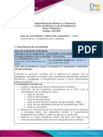 Guía de actividades y rúbrica de evaluación - Unidad 1 - Paso 2 – Conocimiento y fundamento de la didáctica